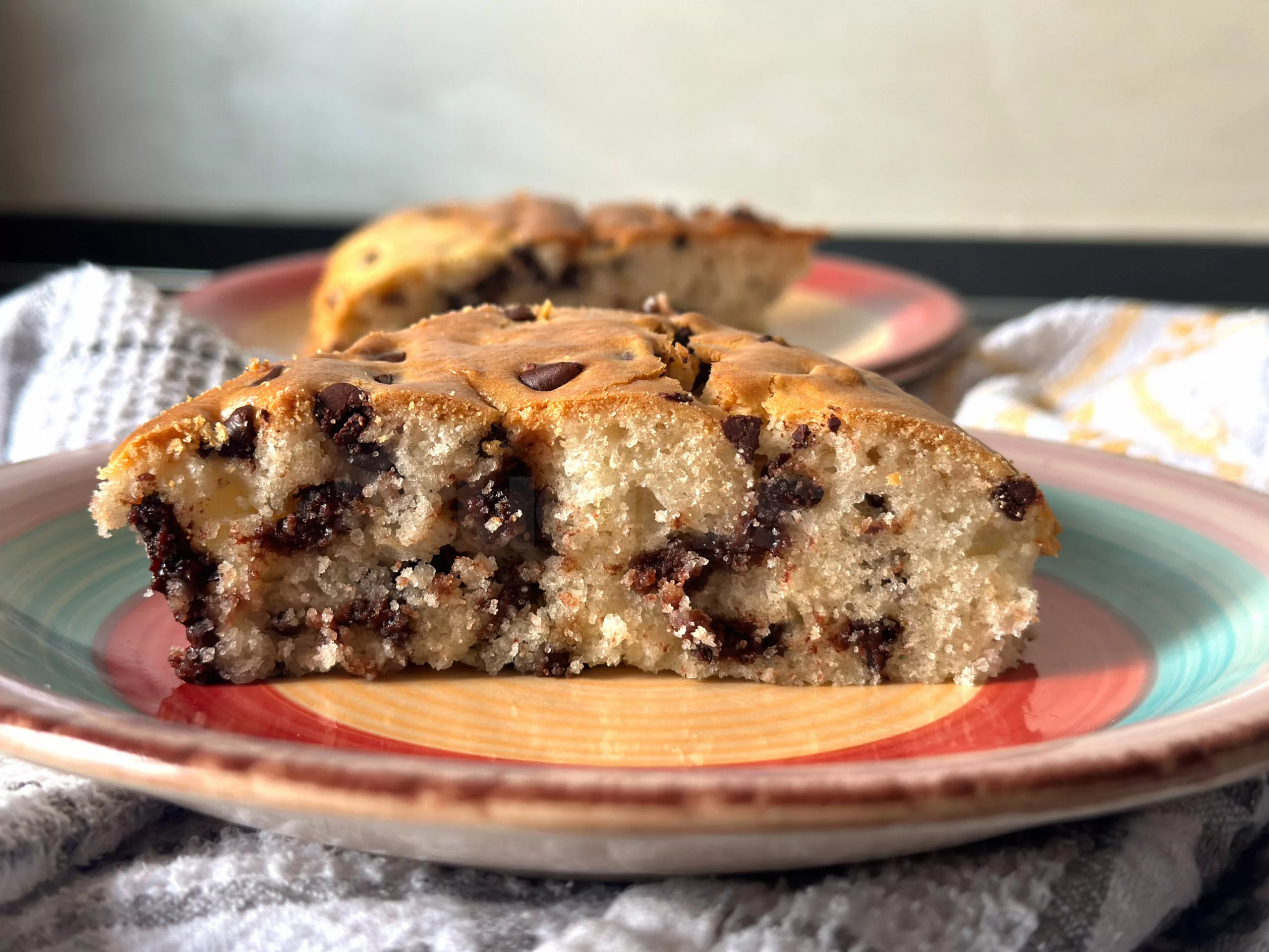 Chocolate chip cake without eggs